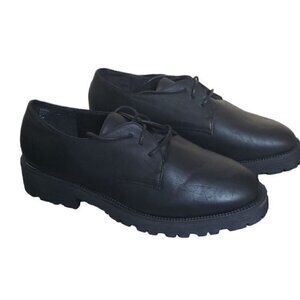 Black Thick Sole Oxfords sz 10EEE or 44